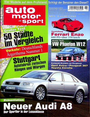 Deckblatt Auto Motor und Sport (15/2002)
